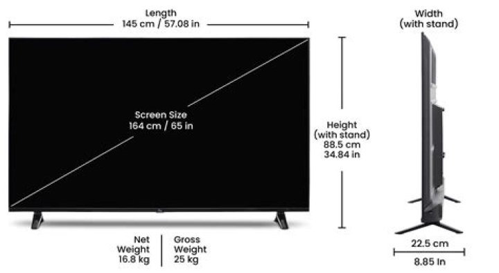 Comprehensive Guide to the Height and Width of 65 Inch TV