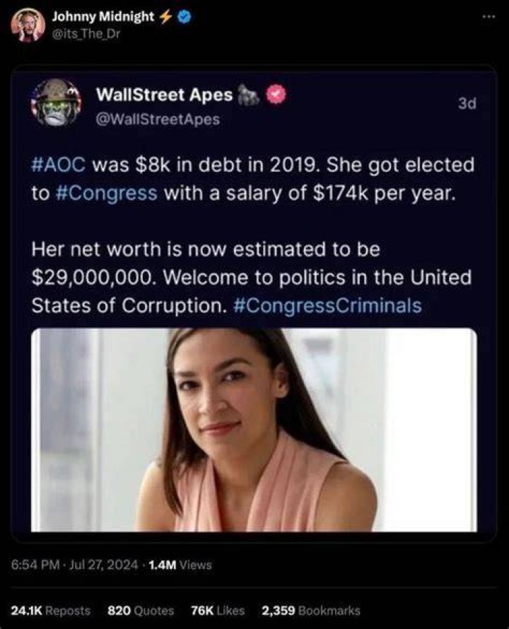Fact Check: AOC's Net Worth - What the Data Shows