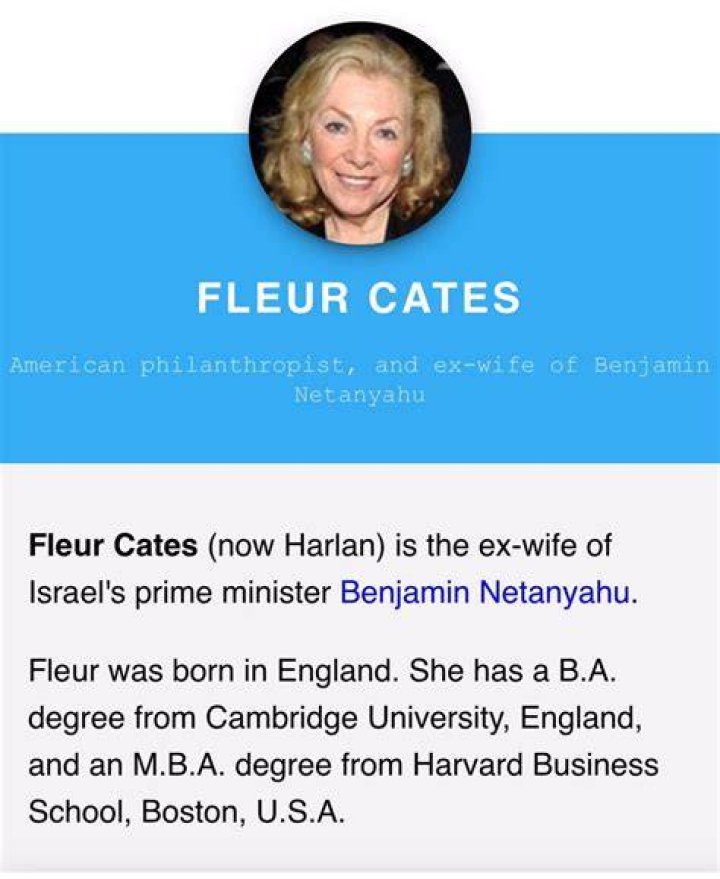 Fleur Cates and Netanyahu Photo: A Comprehensive Analysis