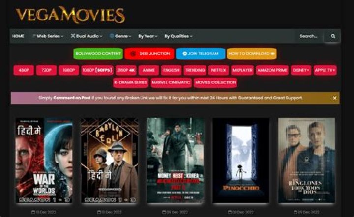 JustWatch & Vegamovies: Find Movies & Shows in India & Alternatives