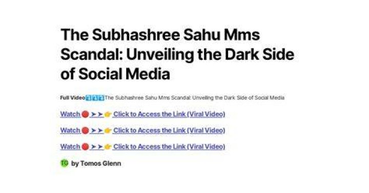 Subhashree Sahu MMS Video Unveiling the Facts and Debunking the Myths