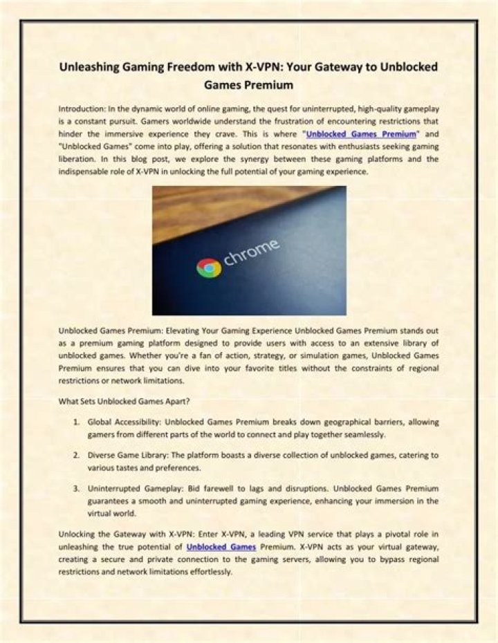 Unblocked Game G+: Your Ultimate Guide to Gaming Freedom